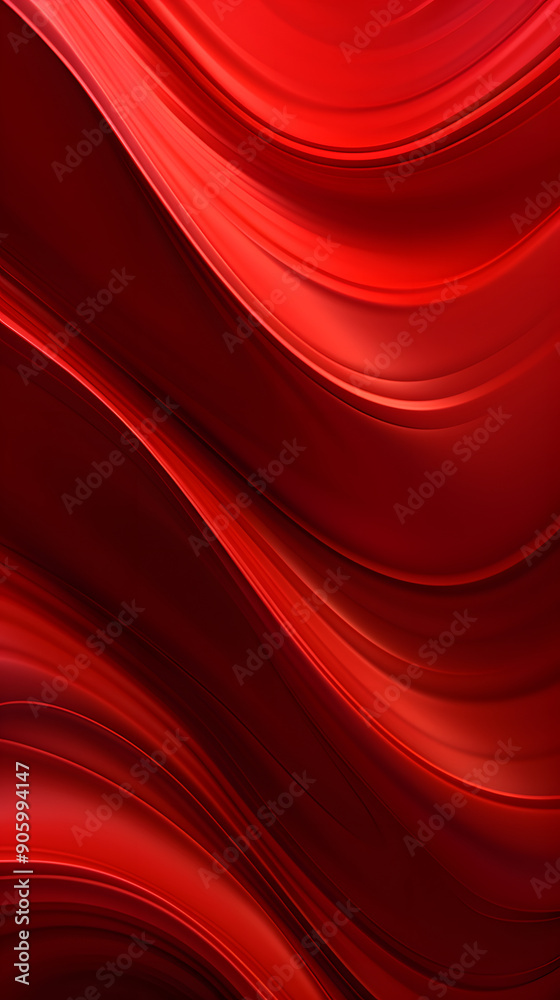 Fototapeta premium Digital red metal curve abstract graphic poster background