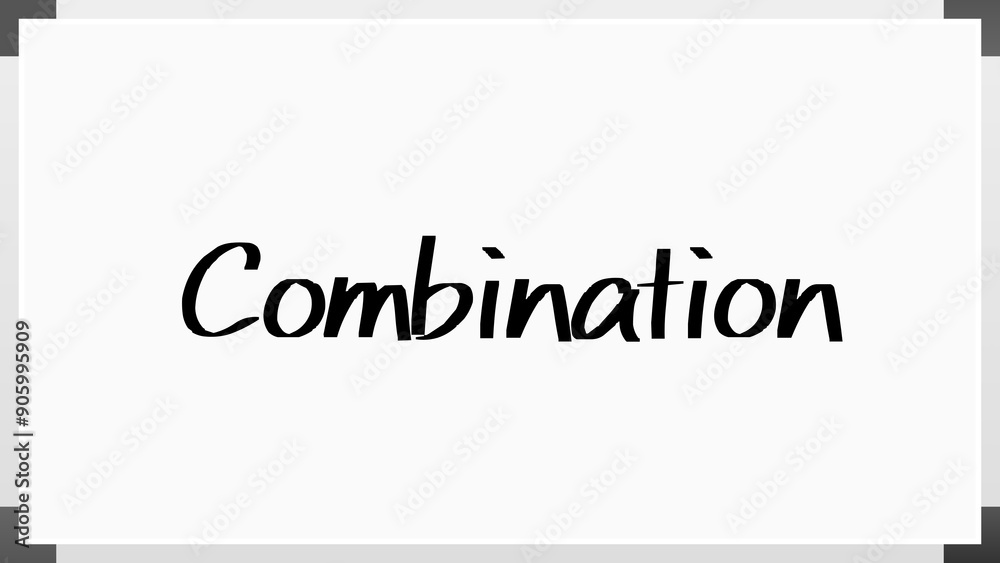 Combination のホワイトボード風イラスト Combination のホワイトボード風イラスト