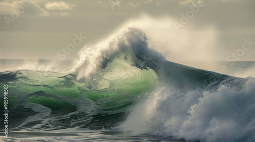 Majestic Ocean Wave at Sunset