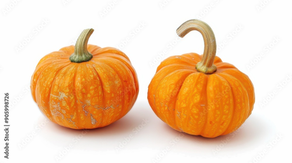 Obraz premium Whole mini pumpkin isolated on white