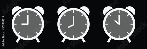 clock icon. Clock icon set.