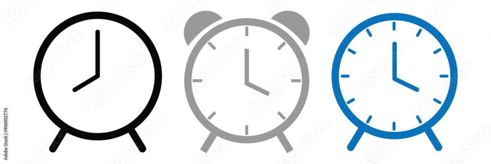 alarm clock icon. clock icon
