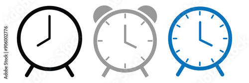 alarm clock icon. clock icon
