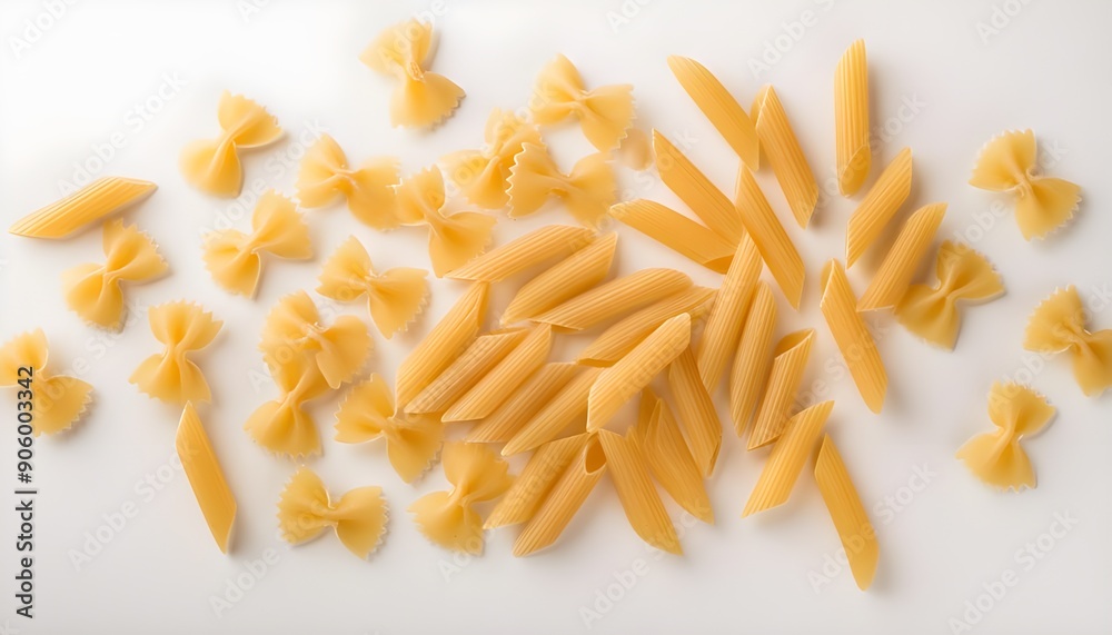pasta on white background pasta on white background