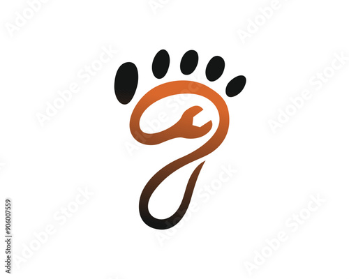 foot service care logo design template