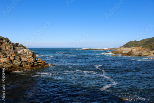 rocks and sea