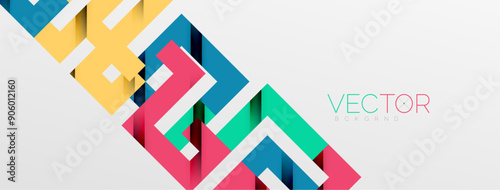 Color bend lines with shadow texture effect. Vector Illustration For Wallpaper, Banner, Background, Card, Book Illustration, landing page