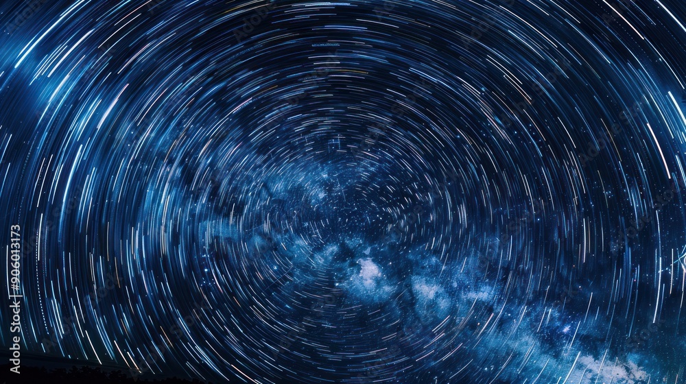 Star Trails in the Night Sky Star Trails in the Night Sky