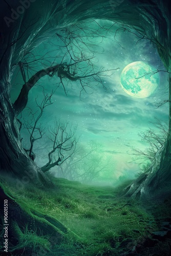 Enchanted Moonlit Forest © KumCup