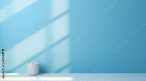 Minimal Abstract Light Blue Background for product presentation