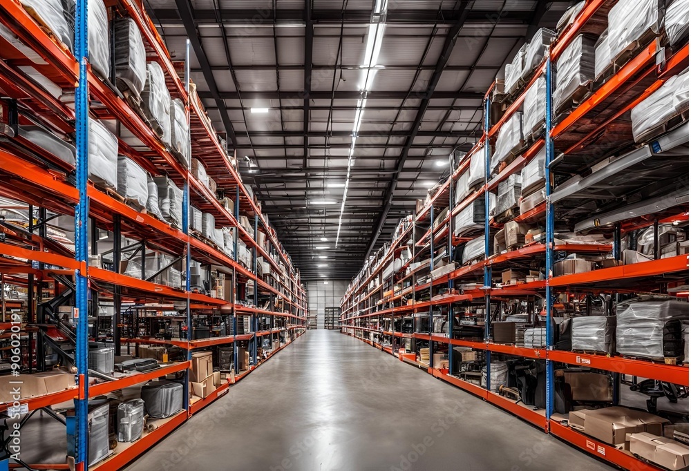 warehouse interior with large warehouse. high quality photo warehouse interior with large warehouse. high quality photo