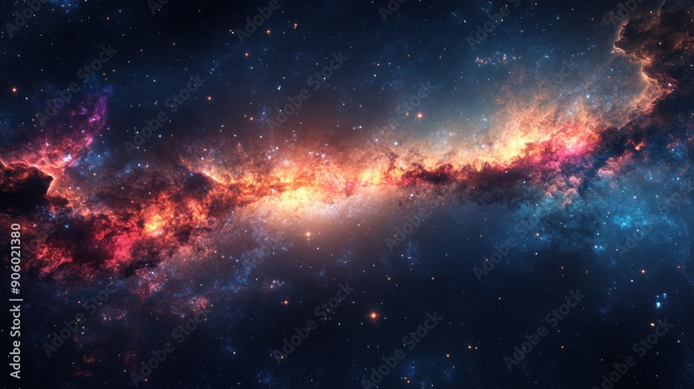 'Celestial Symphony: Mesmerizing View of the Milky Way Galaxy's Cosmic Tapestry' 'Celestial Symphony: Mesmerizing View of the Milky Way Galaxy's Cosmic Tapestry'