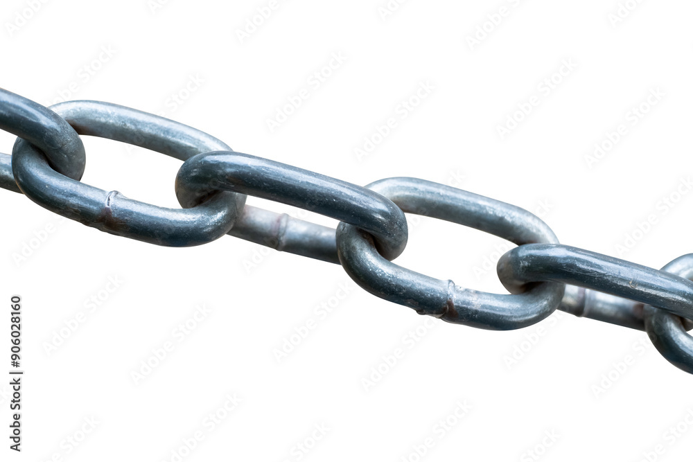 close up of a chain isolated on white close up of a chain isolated on white