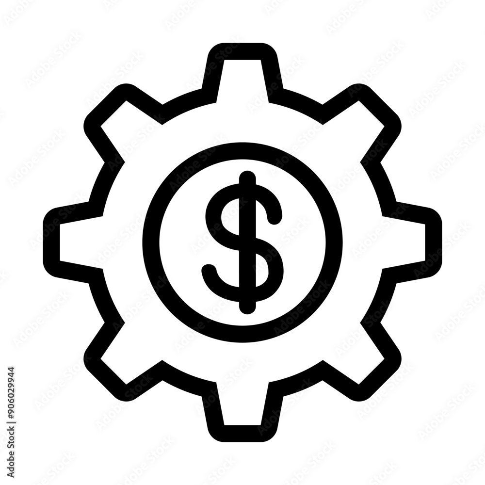 Investment icon in thin line style vector illustration graphic design Investment icon in thin line style vector illustration graphic design