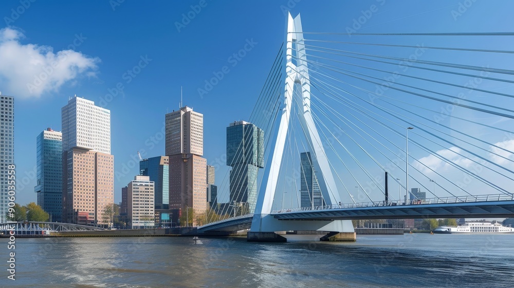 The iconic bridge of the city, spanning the river with its elegant design and connecting key urban areas. The iconic bridge of the city, spanning the river with its elegant design and connecting key urban areas.