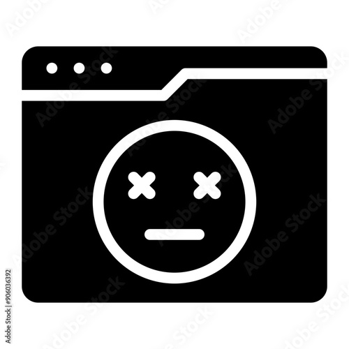 malware glyph icon