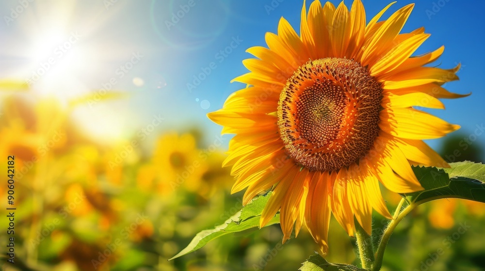 Fototapeta premium The sun provides essential energy for photosynthesis, supporting all plant life