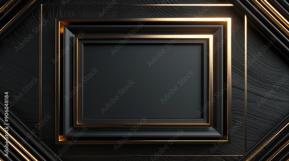 Elegant and luxury photo frames with 3 dimension effect, Ai generated for ads Elegant and luxury photo frames with 3 dimension effect, Ai generated for ads