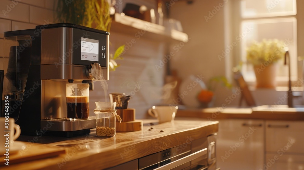 Write a creative advertisement for a smart coffee machine that connects to your smartphone. Write a creative advertisement for a smart coffee machine that connects to your smartphone.