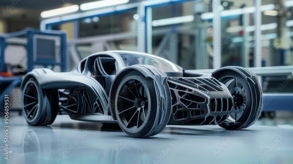 impact of 3D printing on car manufacturing, where customizable components and on-demand production streamline assembly processes