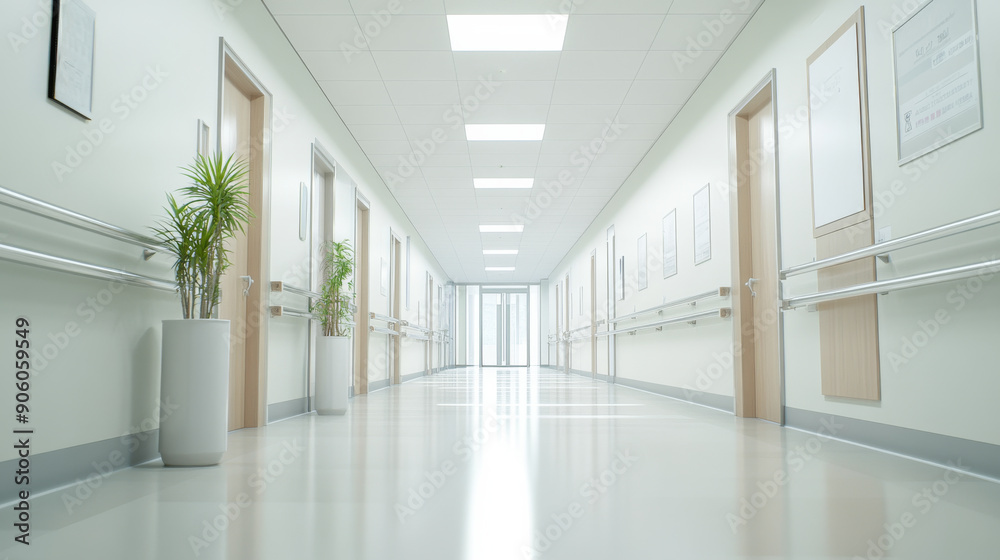 interior of the modern hospitals with all the latest amenities and facilities including hi tech MRI and CT machines, hospital beds, latest air filtration, clean hallway and rooms, well maintained