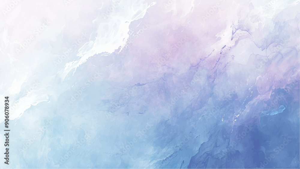 Abstract ice background. Blue background with cracks on the ice surface, A blue and white background with a splash of color