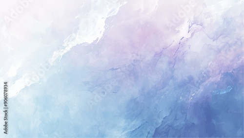 Abstract ice background. Blue background with cracks on the ice surface, A blue and white background with a splash of color