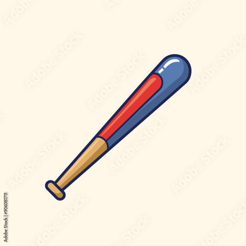 baseball stick cartoon illustration