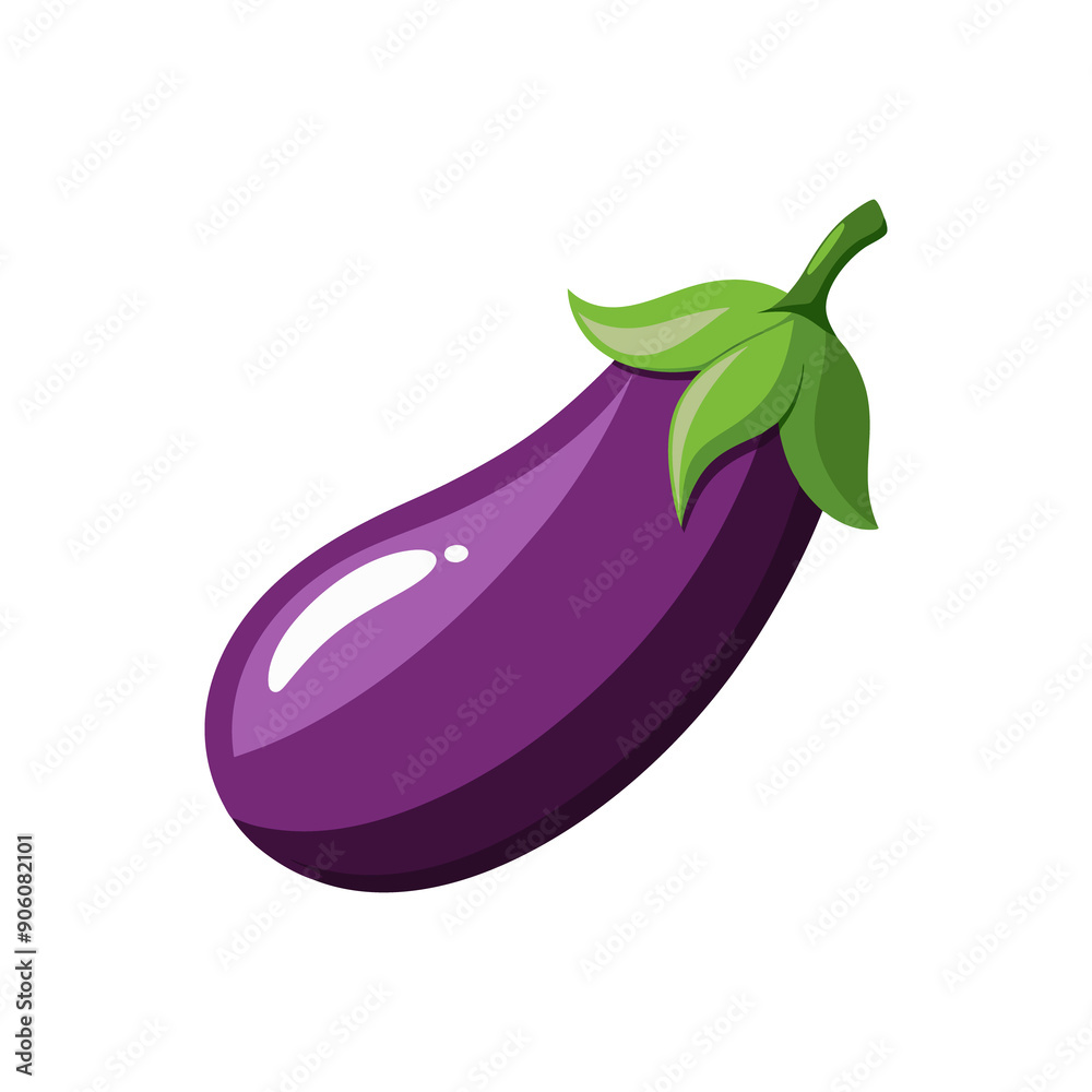Eggplant fresh vegetable icon isolated design Eggplant fresh vegetable icon isolated design