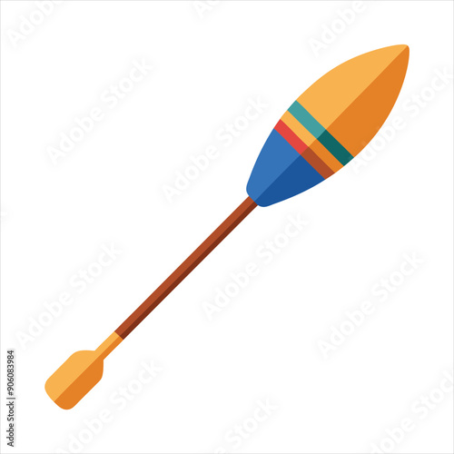 Paddle color art vector