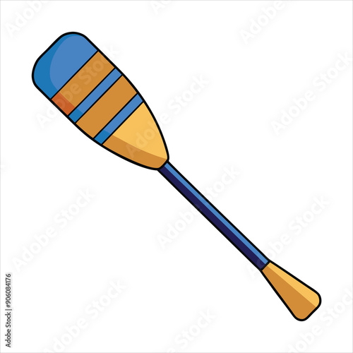 Paddle color art vector