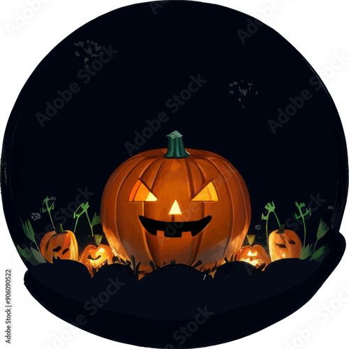 A Halloween pumpkin 