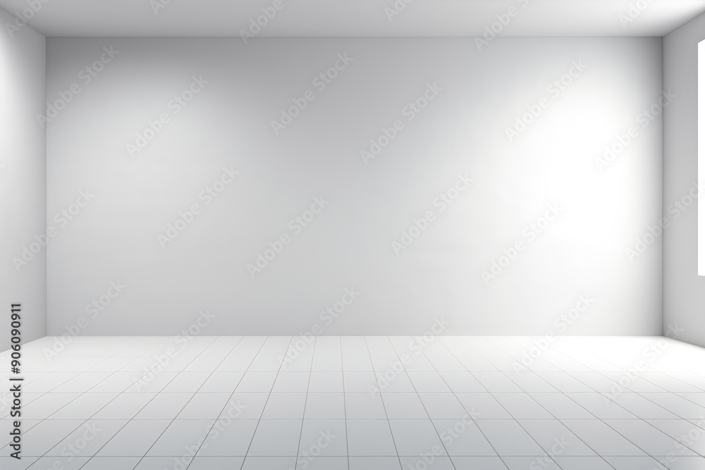 generated illustration of empty room with sunlight. generated illustration of empty room with sunlight.