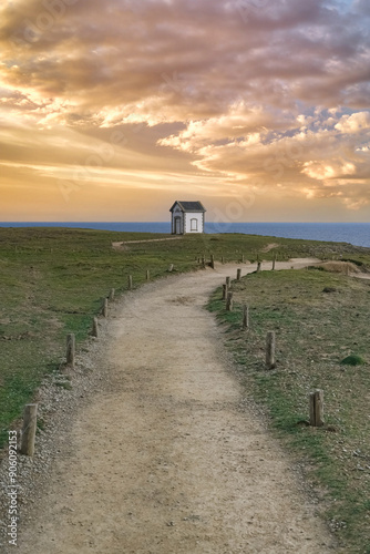 Belle-Ile in Brittany, the foghorn house. photo