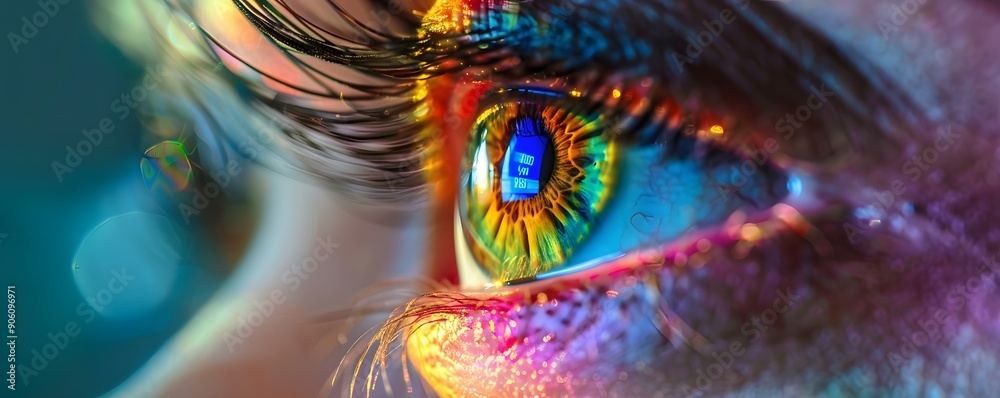 Fototapeta premium colorful eye