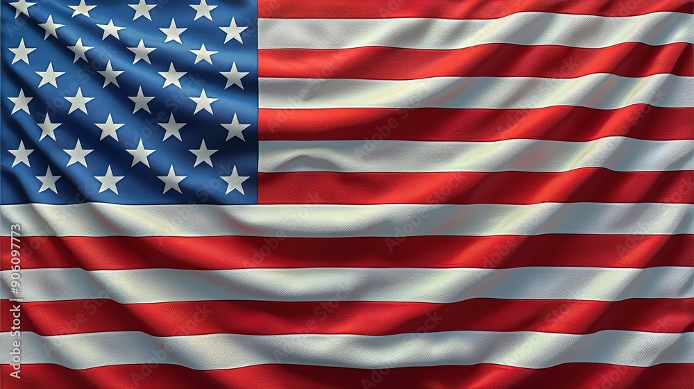Fototapeta premium USA Flag Background photo-realistic,