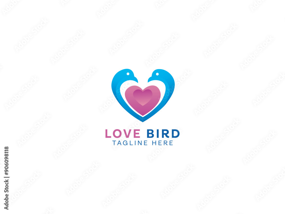 Love Bird Logo Design Template Love Bird Logo Design Template