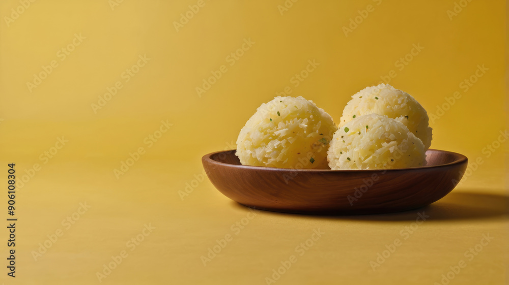 Rava Laddu or Semolina Laddoo Or Rawa Ladu, a popular sweet dish from Maharashtra, India Rava Laddu or Semolina Laddoo Or Rawa Ladu, a popular sweet dish from Maharashtra, India