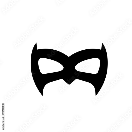 superhero mask silhouette icon