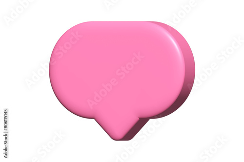 speech bubble frame 3d, talk icon, emoji comment, chat cute, 3d message social frame