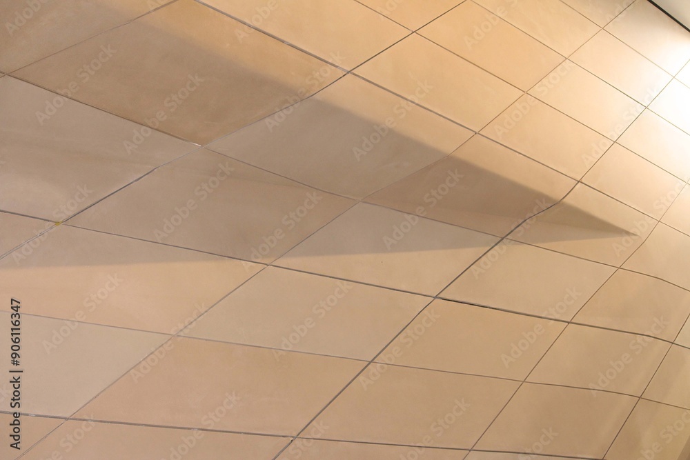 3 dimensional futuristic interior wall clad with shaped tiles, real 3 dimensional futuristic interior wall clad with shaped tiles, real