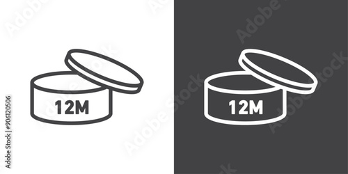 12m Icon vector logo set collection for web app ui