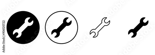 Wrench icon set. repair icon vector. tools icon vector