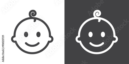 Baby icon vector logo set collection for web app ui