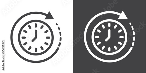 Duration icon vector logo set collection for web app ui