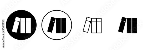 Library icon set. education icon vector