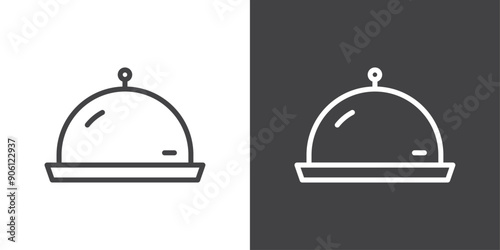 Food tray icon vector logo set collection for web app ui