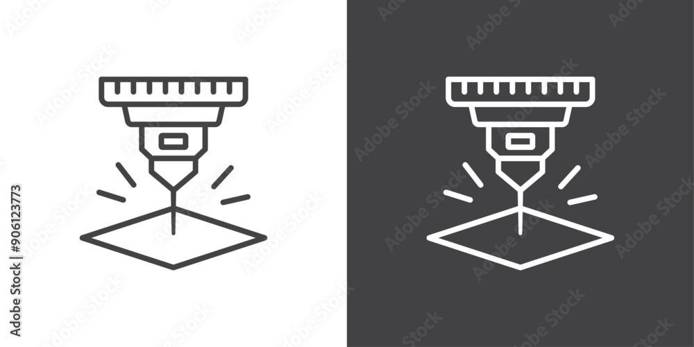 Laser machine icon vector logo set collection for web app ui Laser machine icon vector logo set collection for web app ui