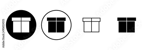 Box icon set. box vector icon, package, parcel