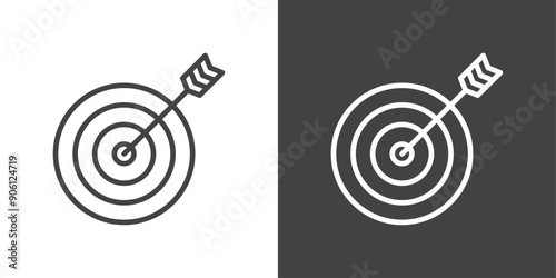 objectives icon vector logo set collection for web app ui